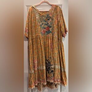 Magnolia Pearl Floral Appliqué Taigi Dress NWT